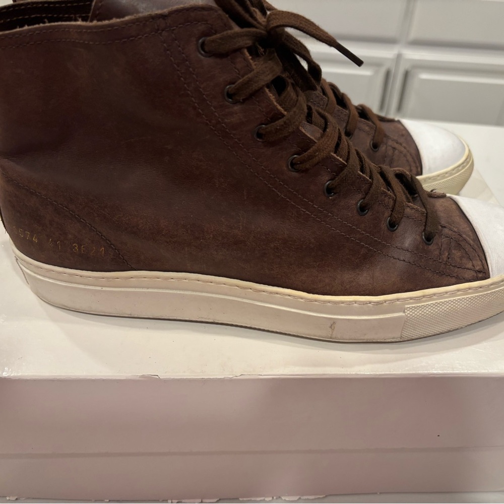 Common Projects Shell Toe High Sneakers - Cream